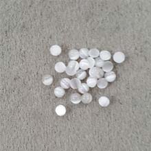 3MM ROUND CABOCHON CAT'S EYE WHITE CABOCHON(20PCS/BAG)